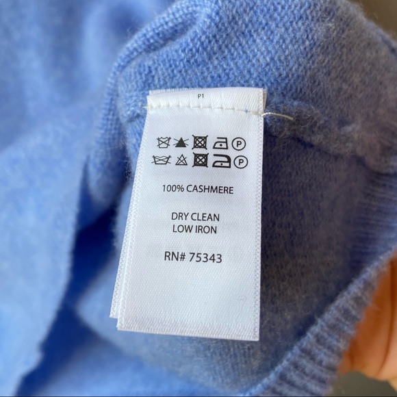 Ellen Tracy 100% Cashmere Sweater | Size XS | light Blue color - Picture 6 of 6